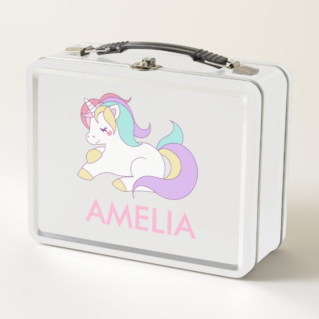 agregar su nombre a Cute Unicorn personalizado (Anverso)