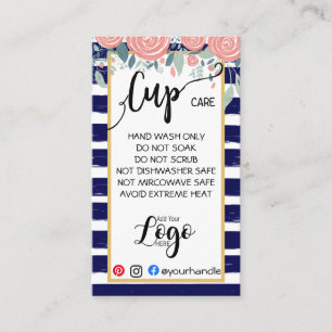 AGREGAR SU TIPO DE LOGO TARJETAS DE CUIDADO viníl