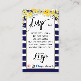 AGREGAR SU TIPO DE LOGO TARJETAS DE CUIDADO viníl