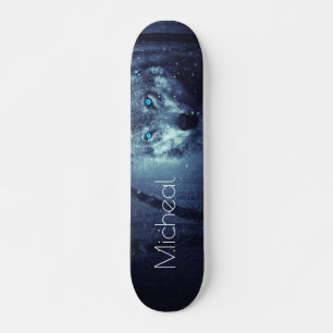 AGREGAR TU NOMBRE/Lobo en el patineta de nieve