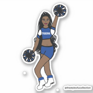 Agregar un equipo Pegatinas de Cheque Azul /Blanco