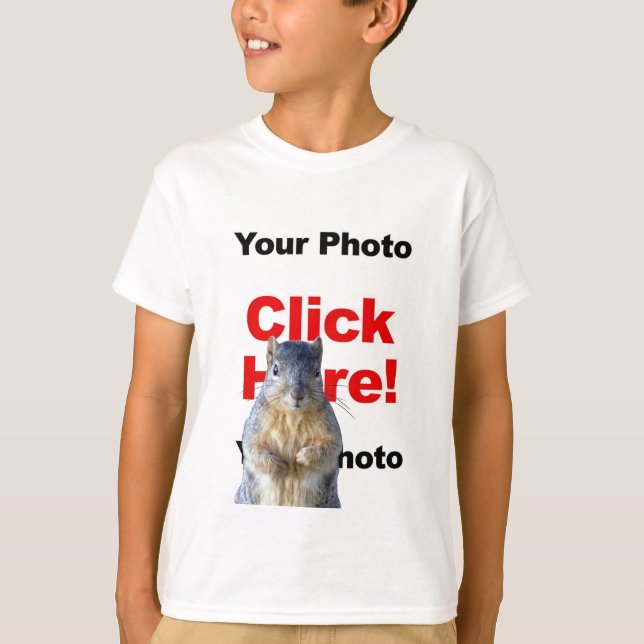 Agregar una camiseta personalizada para niños con  (Anverso)