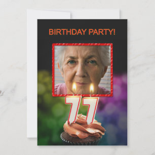 Agregar una imagen, 77º cumpleaños invitación a fi