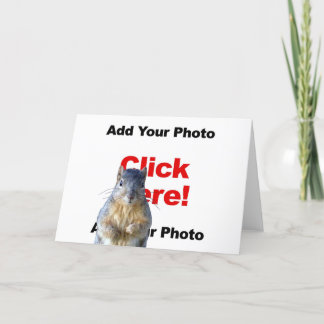 Agregar una tarjeta de saludo con foto personaliza