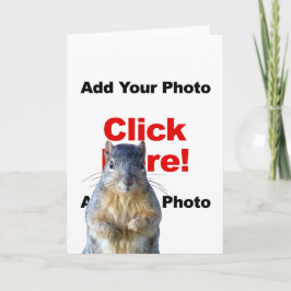 Agregar una tarjeta de saludo con foto personaliza