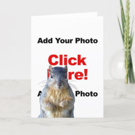 Agregar una tarjeta de saludo con foto personaliza
