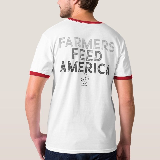 AGRICULTORES ALIMENTAN Camiseta DE ESTADOS UNIDOS (Reverso)