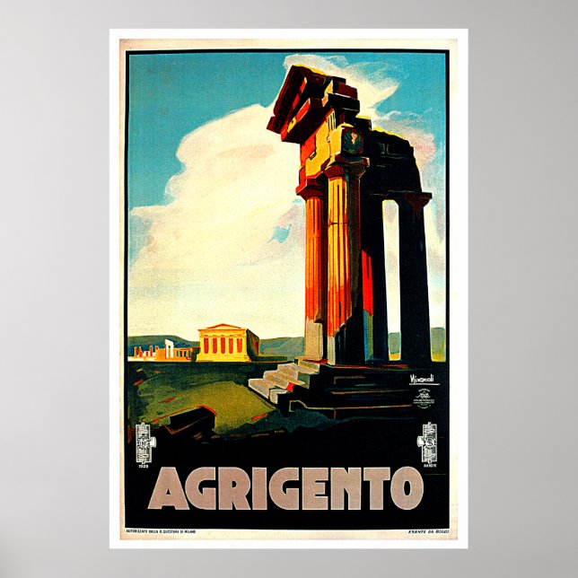 Agrigento Sicilia Italia Viaje Arte (Frente)