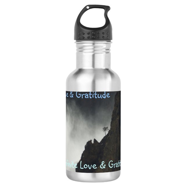 Agua Amor y gratitud de la botella de H2o (Anverso)
