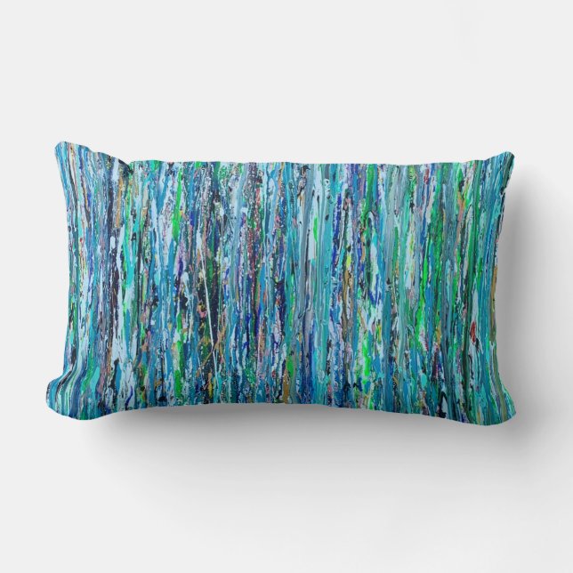 Agua bajo el Cojín decorativo Poly Lumbar (Anverso)