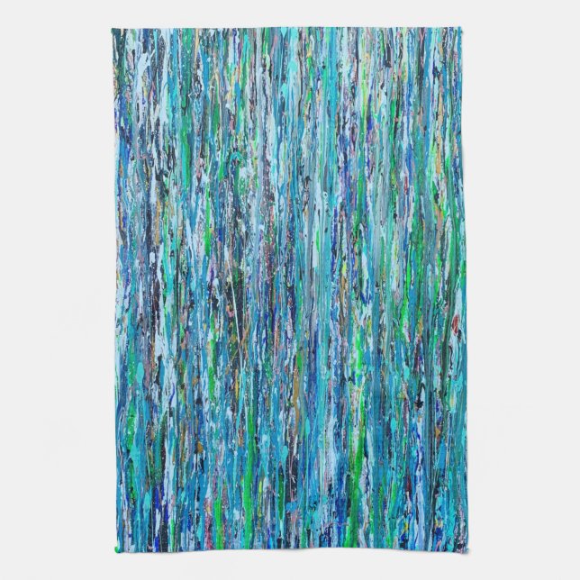 Agua bajo la toalla de cocina del puente (Vertical)