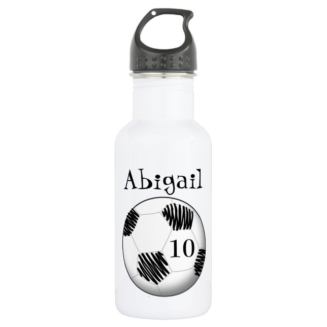 Agua Balón de fútbol personalizado de la botella de (Anverso)