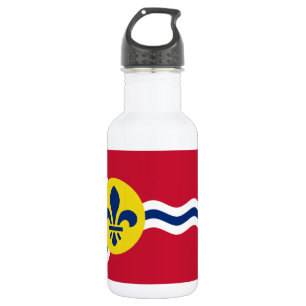 Agua Bandera de St. Louis en la botella de Liberty