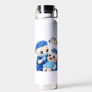 Agua Botella aislada de bebé paciente dentista lindo