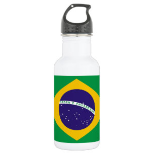 Agua Botella brasileña de la libertad de la bandera