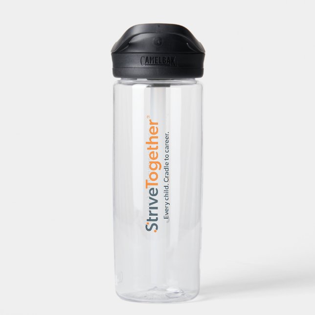 Agua Botella CamelBak Eddy® de 20oz - Transparente (Atrás)