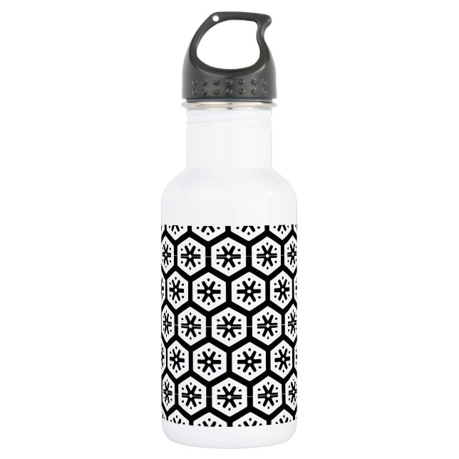 Agua Botella - Copo de nieve gráfico (Anverso)