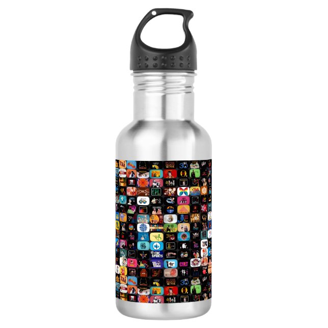 Agua Botella de acero inoxidable CBC Logos & Graphics (Anverso)
