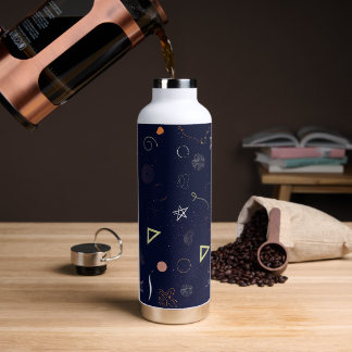 Agua Botella de acero inoxidable con diseño de noche es