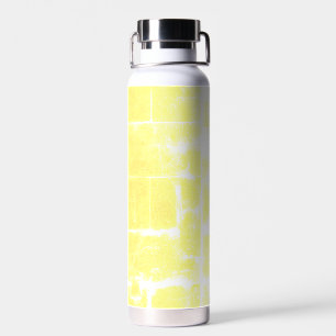 Agua Botella de acero inoxidable de mármol amarillo lum