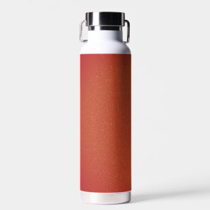 Agua Botella de acero inoxidable Rusty Red Purpurina