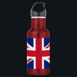 Agua Botella de acero inoxidable Union Jack<br><div class="desc">Bebe más agua. Tu piel, tu pelo, tu cuerpo y tu mente te lo agradecerán. Y ahora, beba de su botella de agua de Union Jack y su sentido del estilo también se lo agradecerá. ¡La hidratación está de moda! Su frasco es: 18 oz. de botella; Fabricada con acero inoxidable...</div>