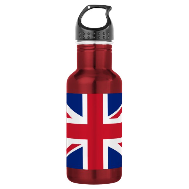 Agua Botella de acero inoxidable Union Jack (Anverso)