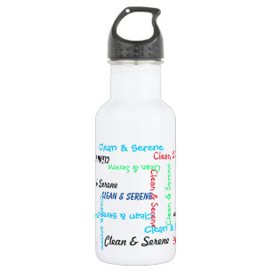 Agua Botella de agua, limpio y sereno, blanca