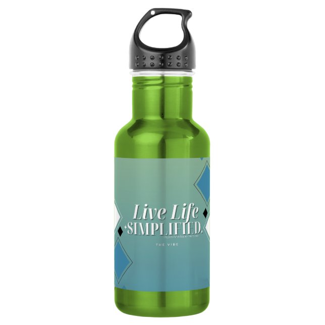 Agua Botella de agua/termo Live Life Simplified (Anverso)