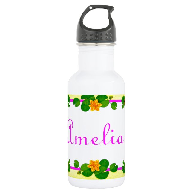 Agua Botella de Amelia Liberty (Anverso)