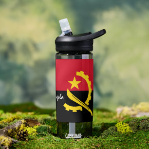 Agua Botella de Angola, bandera patriótica de Angola