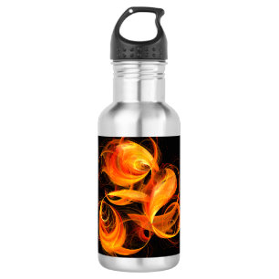 Agua Botella de arte de resumen de bola de fuego