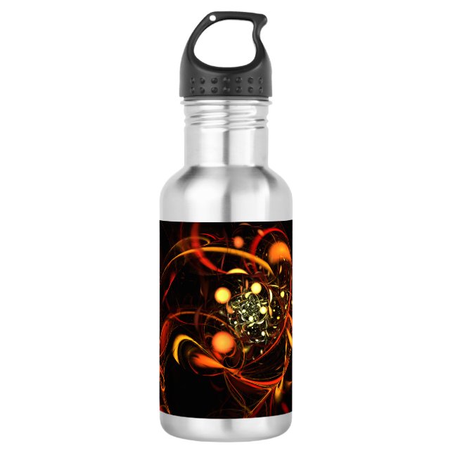 Agua Botella de arte Heartbeat Resumen (Anverso)