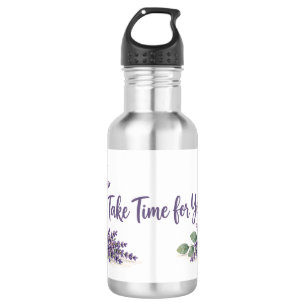 Agua Botella de bienestar de lavanda 'Tómate tiempo par