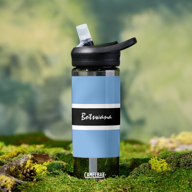 Agua Botella de Botella, Bandera de Botsuana patriótica (Exterior)