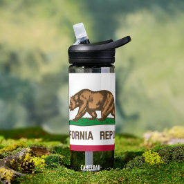 Agua Botella de California, bandera patriótica californ