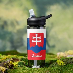 Agua Botella de Eslovaquia, bandera de Eslovaquia patri