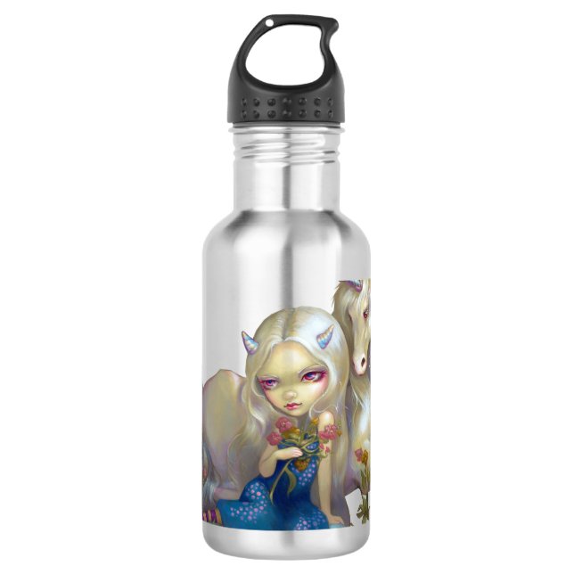 Agua Botella de "Fiona y del unicornio" (Anverso)