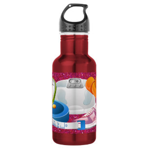 Agua Botella de fitness (rosa) - SRF