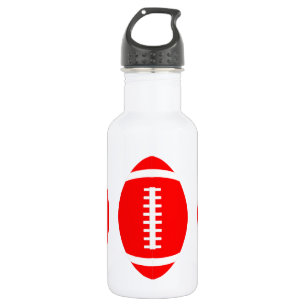 Agua Botella de Fútbol Rojo para jugadores o fans