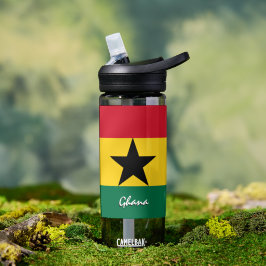Agua Botella de Ghana, bandera patriótica ghanesa