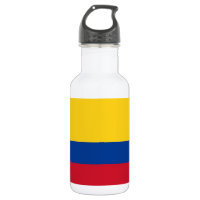 Botella de la bandera de Colombia para la libertad