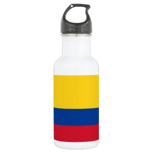 Agua Botella de la bandera de Colombia para la libertad