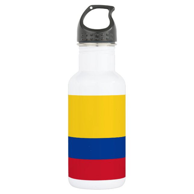 Agua Botella de la bandera de Colombia para la libertad (Anverso)