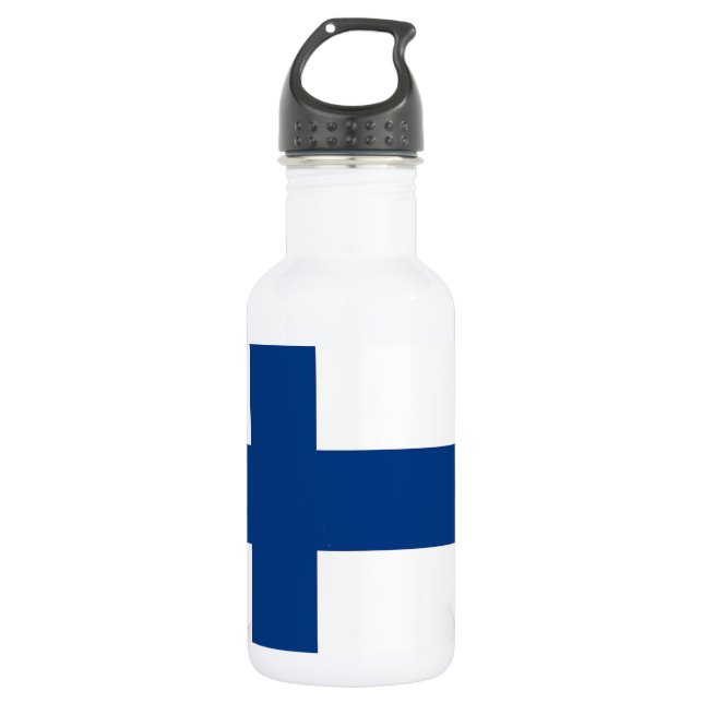 Agua Botella de la bandera de Finlandia de la libertad (Anverso)