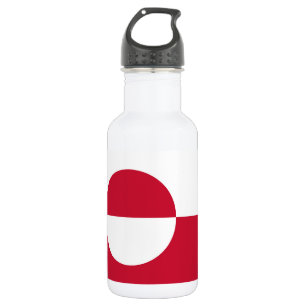 Agua Botella de la bandera de Groenlandia para la liber