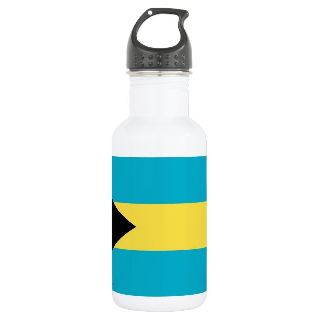 Agua Botella de la bandera de las Bahamas para la liber (Anverso)
