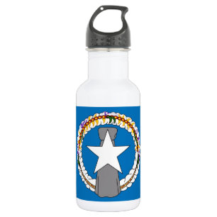Agua Botella de la bandera de las Islas Marianas del No