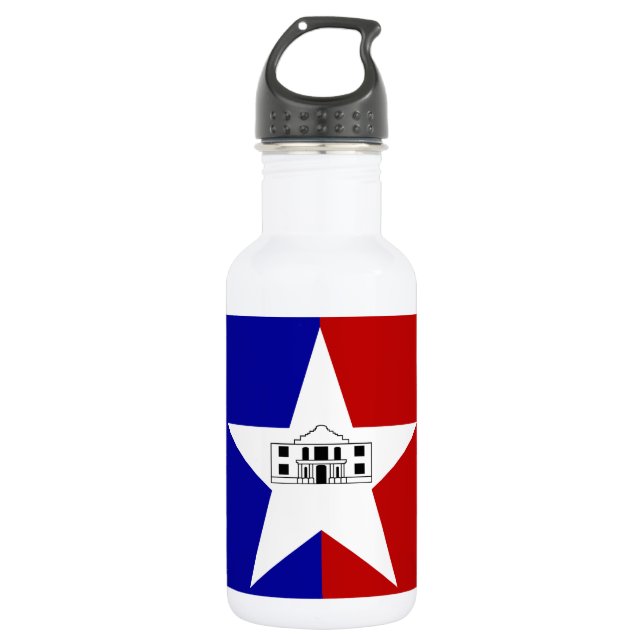 Agua Botella de la bandera de San Antonio Liberty (Anverso)