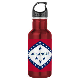 Agua Botella de la bandera del estado de Arkansas para
